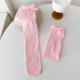 thumbnail image 6 of 2. Soft Baby Girls Knee Socks with Bowknot Detail, Stylish Stockings for 3-13 Years, 6 of 9