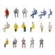 thumbnail image 2 of 8-55pack 100x Sunnimix Modelo Pintado Tren Personas Sentadas Figuras 1:100 TT 11 piezas, 2 of 8