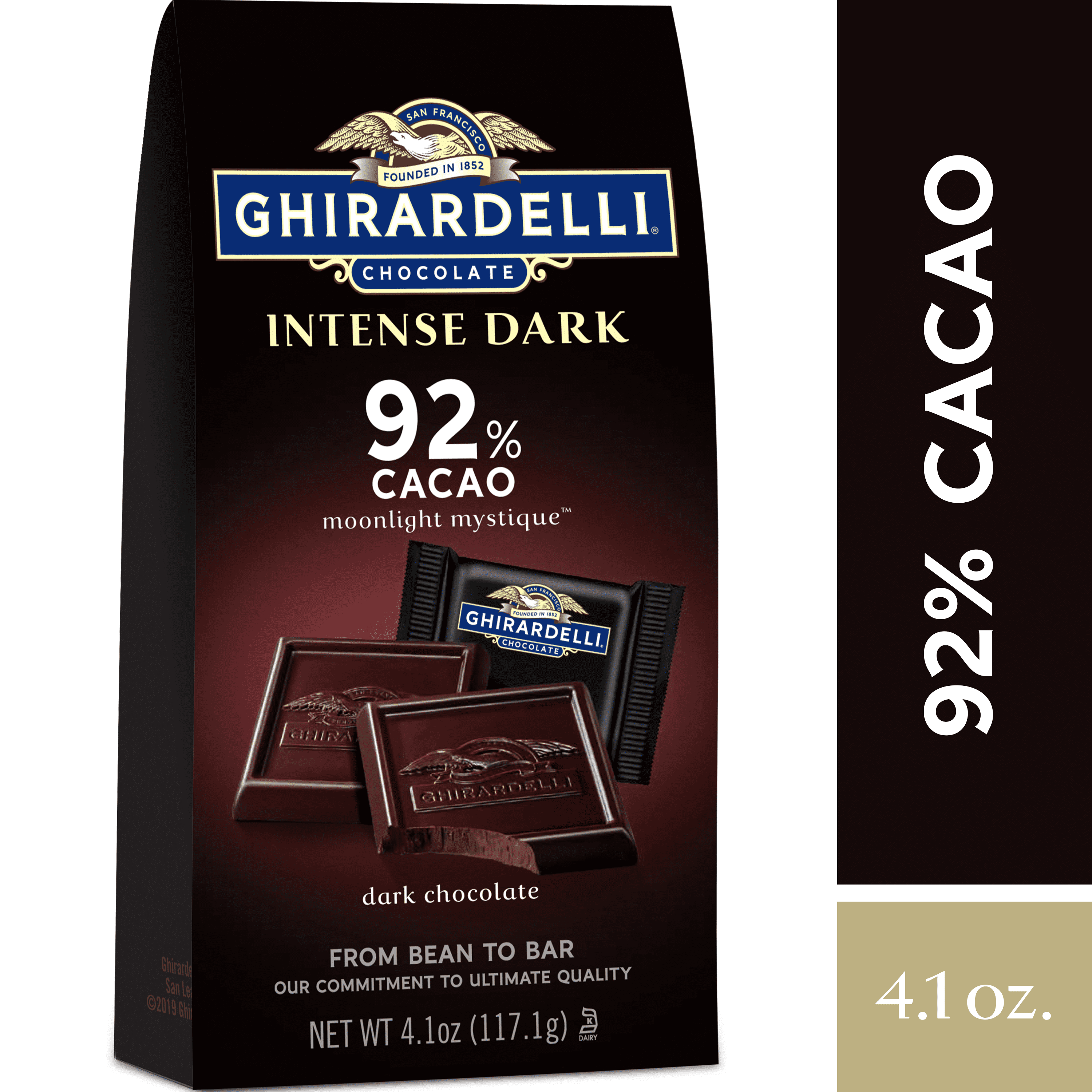 Ghirardelli Intense Dark Chocolate Squares 92 Cacao 4.1 oz