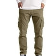 thumbnail image 2 of UTTOASFAY Fashion Cargo Men's Casual Solid Loose Sport Pockets Long Pants Trousers, 2 of 5
