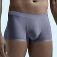 thumbnail image 4 of Bixock Boxers for Men,Men's Underwear Ice Silk Seamless Solid Color Breathable Soft Summer Thin Briefs, 4 of 6