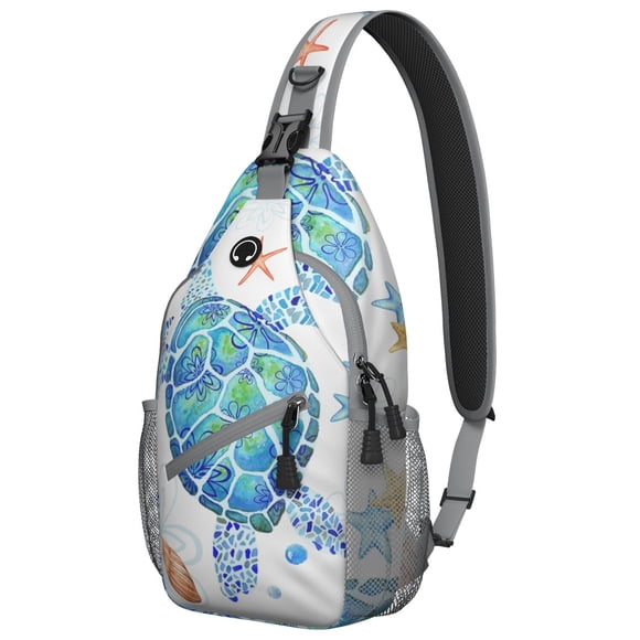 Sac à Dos de Voyage à la Mode avec Hippocampe, Étoile de Mer, Coquillages et Motifs de Vie Marine sous-Marine, Multifonctionnel avec Rangement en Couches pour les Amateurs de Plein Air