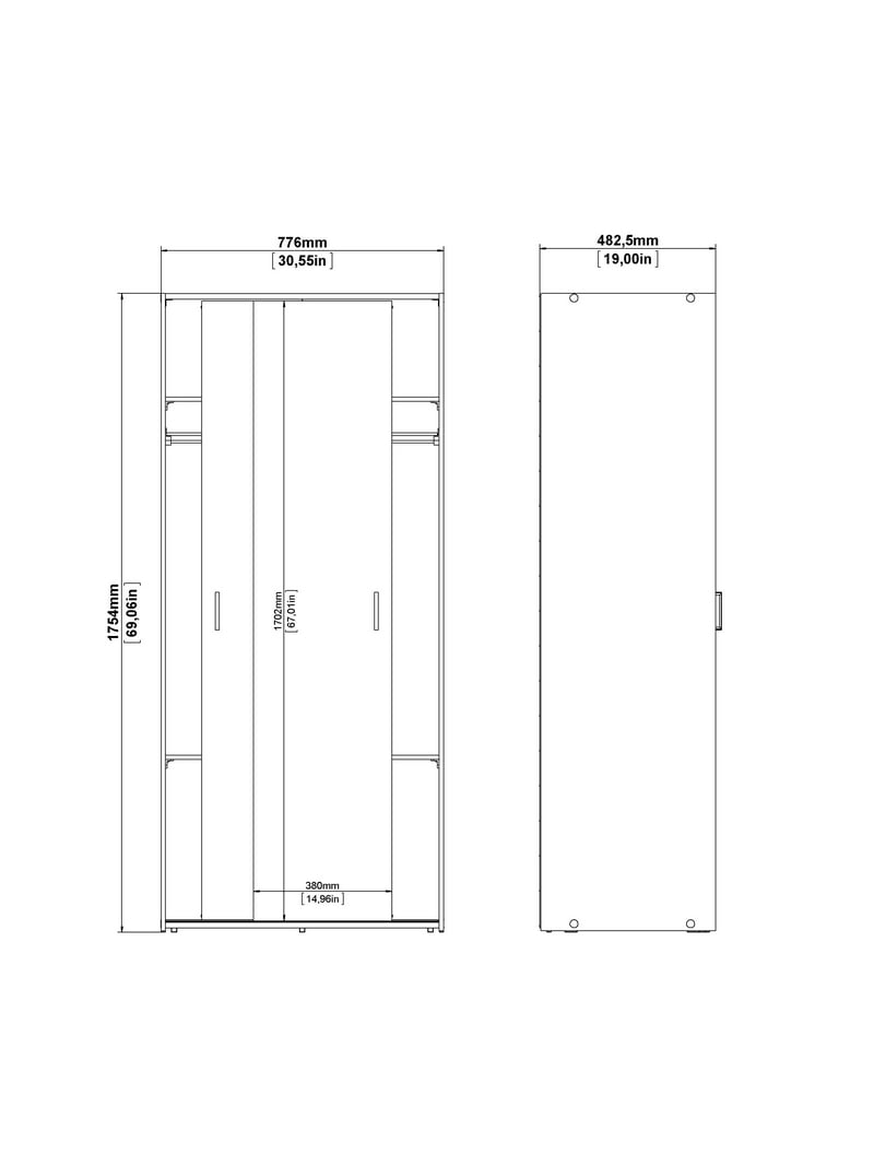 Tvilum, Space Armoire Wardrobe, 69