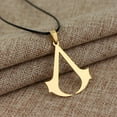 thumbnail image 2 of Assassins Creed Style Goldplated Stainless Steel Necklace Pendant Jewelry, J-419-G, 2 of 2