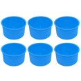 thumbnail image 1 of Silicone Mini Cake Molds 4 Inch  Baking Pan Non-Stick Silicone Baking Mold Bakeware Pan Reusable Blue  Set of 6, 1 of 8