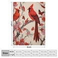thumbnail image 4 of ARISTURING Cardinal Bird Cherry Blossom Blanket Super Soft Flannel Blanket Fluffy Cozy Cool Design Lightweight Warm Sofa Throw All Season Gift for Kid Child Bed Couch Chair for Baby/Pets, 4 of 6