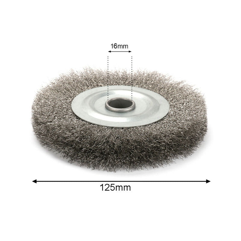 Rust Crimped Wheel Brush Portable 1pc 5inch 125mm Stainless Steel Wire Useful