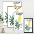thumbnail image 4 of Designart 'Ancient Yellow Flower I' Traditional Framed Canvas Wall Art Print, 4 of 5