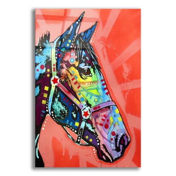 Epic Art 'Wc Horse 3' by Dean Russo, Acrylic Glass Wall Art, 16"x24"