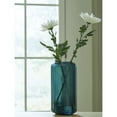 thumbnail image 2 of Signature Design by Ashley Inisland 12" Glass Vase, Teal Blue Coastal Decor, 2 of 4
