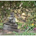 thumbnail image 3 of Meditating Buddha Statue – Natural Bronze Appearance – Made of Resin – Lightweight – 24” Height, 3 of 6