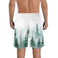 thumbnail image 3 of JRXY Watercolor Pine Forest Beach Shorts Men's Summer Boardshorts l, 3 of 7