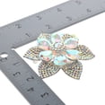 thumbnail image 3 of Crystal Flower Brooch, 3 of 3