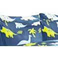 thumbnail image 3 of Twin Size 6-Piece Bedding Set Soft Dinosaur Blue Print with Toy Pillow & Colorful Sheets, 3 of 4