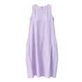 thumbnail image 5 of TaTaai Women's Striped Print Sleeveless Maxi Dress with Round Neck, Side Pockets, and Casual Comfortable Fit Gift, 5 of 5