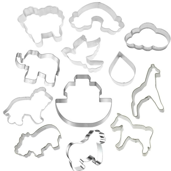 Noah's Ark 12 Piece Cookie Cutter Set - The Cookie Cutter Shop - Tin Plate Steel