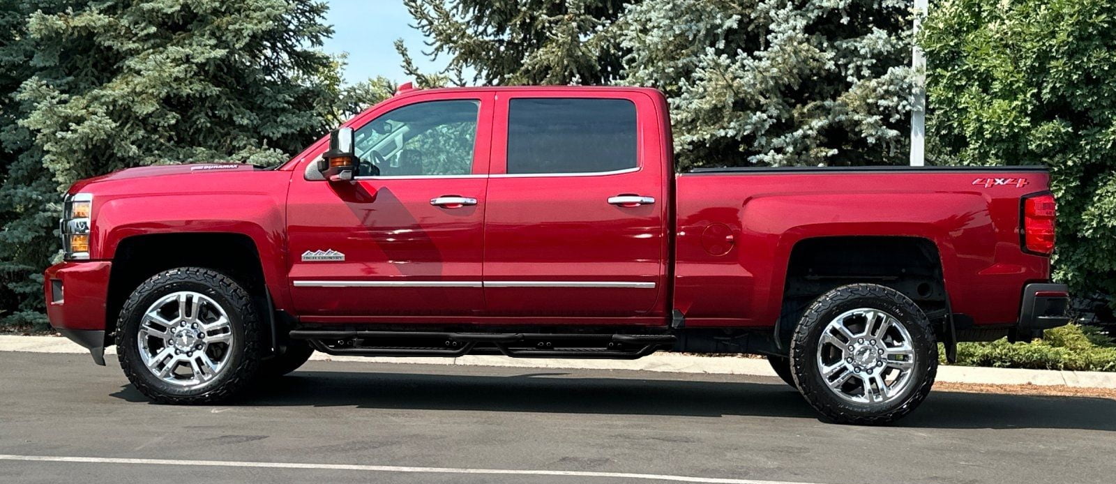 Vijay Running Boards Compatible with 2007-2019 Chevrolet Silverado 2500HD/3500HD Crew Cab A Pair Bolt-on Side Steps Rails Steel Nerf Bars