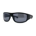 thumbnail image 1 of Mens Xloop Classic 90s Sport Wrap Plastic Sunglasses Matte Black, 1 of 4
