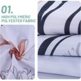 thumbnail image 3 of Cortina de ducha floral verde (72 x 72), cortinas de ducha de hojas tropicales de flores, juego de cortina de ducha impresa de tela de poliéster para baño con ganchos, 3 of 5