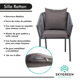 thumbnail image 2 of Silla Rattan Cuerda Artesanal Acolchada Minimalista 6 Piezas, 2 of 8