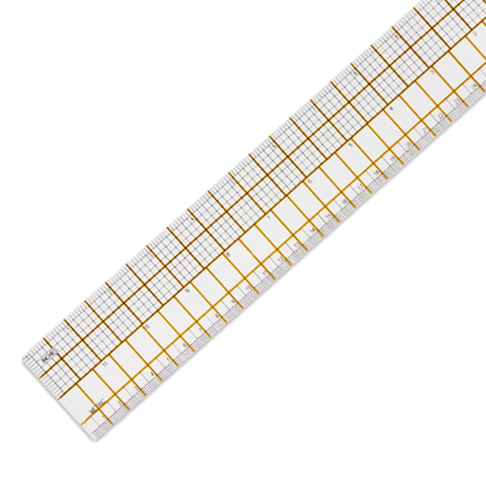 Wxqbjtam Patchwork Ruler, Clear Ruler Quilting Guide DIY DIY Tools Sewing Supplies Crafts