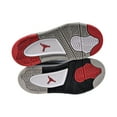thumbnail image 6 of Air Jordan 4 Retro SE Little Kids' Shoes White-Military Blue-Fire Red bq7669-146, 6 of 6