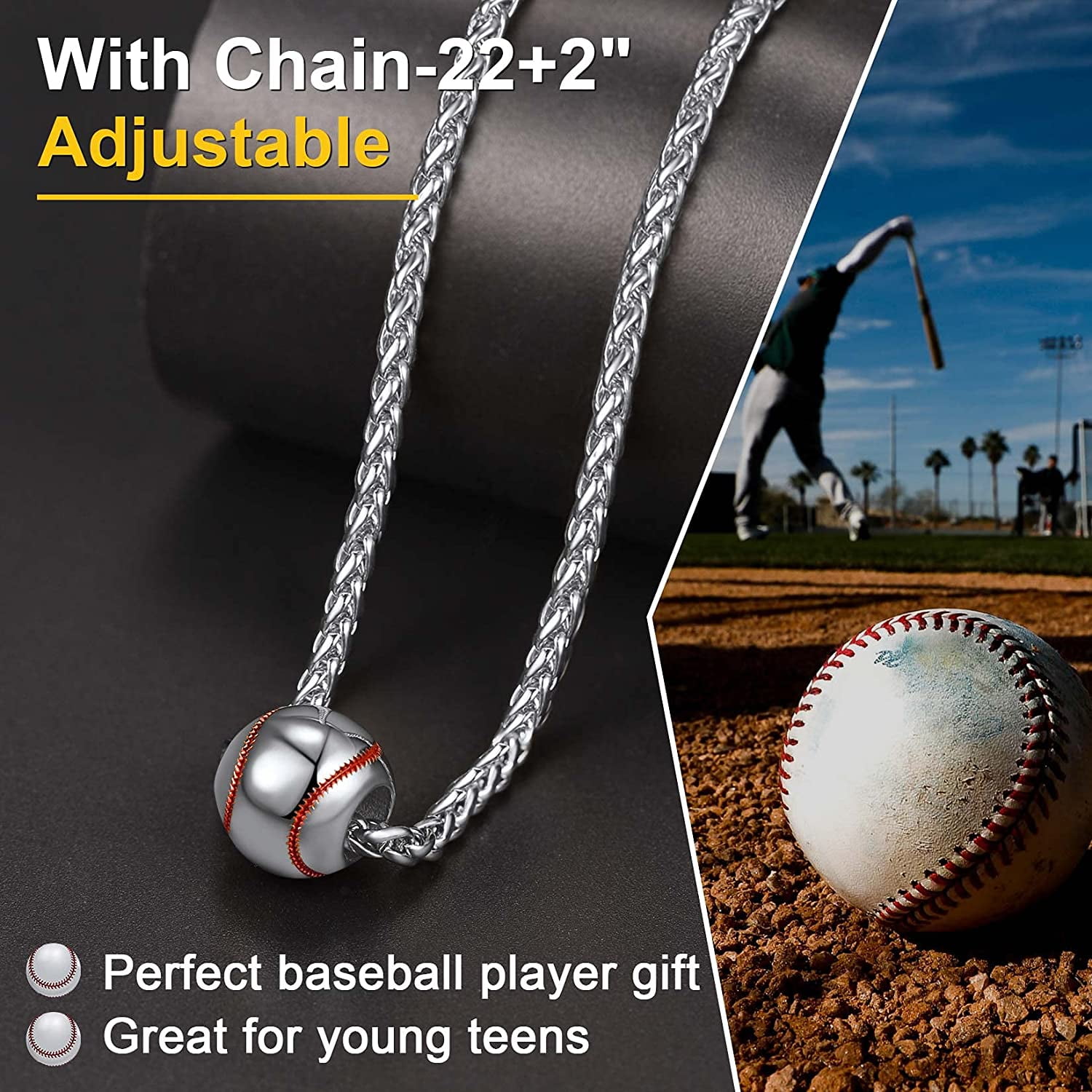 Baseball charms 2024 for chains