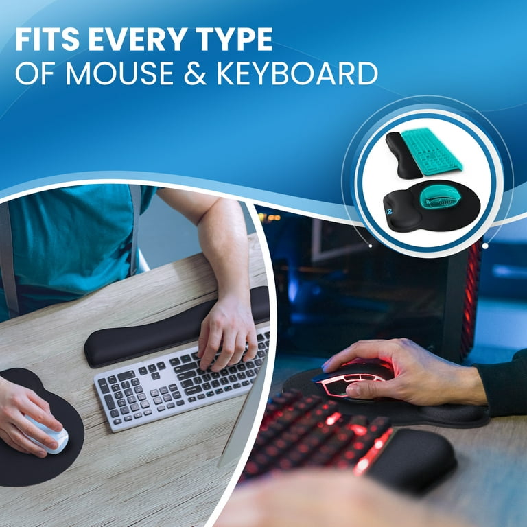 NEX Ergonomic Mouse Pad with Wrist Support, Memory Foam Keyboard Wrist –  Oberon Distribution