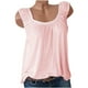 thumbnail image 4 of ICHUANYI Clearance Women Casual Sleeveless Crewneck Solid Blouse Pullover Tank Tops Shirt(Pink, XL) ICHUANYI WER2023080904843, 4 of 7