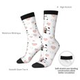 thumbnail image 2 of Yiaed Heart Panda Print Great elasticity Crew Socks Sports socks for Men and Women, 2 of 5