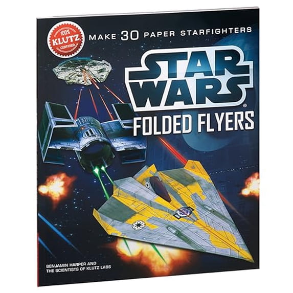 Pre-Owned Klutz Star Wars Folded Flyers: Make 30 Paper Starfighters Craft Kit Paperback