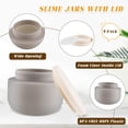 thumbnail image 3 of Topboutique Plastic Containers 4 Pack 8 oz Empty Cosmetic Jars Wide Mouth Makeup Sample Bottle Leak-Proof Jars with Lid Travel Size Containers for Lotion Cosmetic Cream Makeup - Grey, 3 of 7