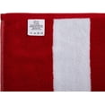 thumbnail image 2 of 2 Pack Yarn-Dyed Cabana Stripe Velour Pool and Beach Towels, Extra-Large Size (32x64), Super Absorbent, Quick Dry, 420 GSM (Red and White Color), 2 of 6