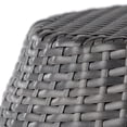 thumbnail image 6 of Cambria Outdoor Wicker 14 Inch Side Table, Grey, 6 of 7
