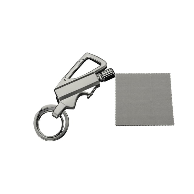 Leodye 1PCS Keychain Match Lighter Portable Reusable Multifunctional Design Butane Free Outdoor Camping Fire Starter -1.4in*3.5in