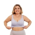 thumbnail image 3 of Daystry Plus Size Soft Wirefree Bras for Women Full Coverage No Underwire Everyday Comfortable Seamless Bras, 3 of 12