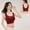 Red, variant on FAHXNVB Womens Wireless Bras Lace Mesh Comfortable Bralette Supportive No Underwire Seamless Push Up Everyday Bras