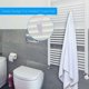 thumbnail image 4 of Ganchos para radiador BRI 10 piezas plástico blanco toallero baño, 4 of 4