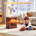 thumbnail image 4 of LifePlus Infrared Space Heaters for Home, Portable Wood Electric Quartz Heater with Remote Control Thermostat Energy Efficient for Inside Use, 4 of 11