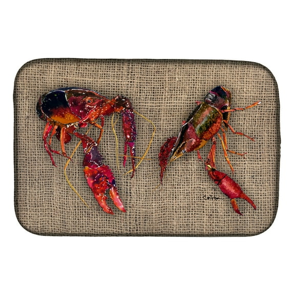 Caroline's Treasures Crawfish Dish Drying Mat