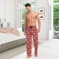 thumbnail image 7 of Penguin Snow Dot Christmas Red Mens Pajama Pants Sleepwear Lounge Men's Pajama Bottoms Gift for Family, 7 of 7