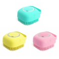 thumbnail image 3 of Silicone Scrubber Tool Pet Massage Bath Brush Shampoo Dispenser For Dog Cat, 3 of 5