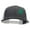 Heather Charcoal White, variant on Green Awareness Symbol 6 Panel Structured Deluxe Trucker Cap - Heather Charcoal Black OSFM
