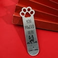 thumbnail image 4 of 2Pcs Funny Pet Dog Paw Bookmarks, Stainless Steel Book Marks for Book Lovers Stationery Gifts for Dog Lovers Office Supplies Birthday Gifts for Your Family, 4 of 12
