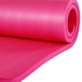 thumbnail image 3 of BalanceFrom 71 x 24 x 1 Inches Extra Thick Yoga Mat with Knee Pad, Pink, 3 of 4