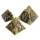 thumbnail image 1 of 3x pirámides s Dekofigur Figure hecha , tamaño: 6 cmx 6cm x 5,7 cm; (medio) ,4 Cm; (pequeño) Cm Bronce CUTICAT Estatua de la pirámide, 1 of 7