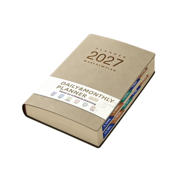 Back to School One Page A Day Daily Planner Notebook, Daily Efficiency Organizer Journal with Schedule Layout & Goal Tracking for Work Task Management and Study Planning