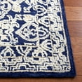 thumbnail image 3 of SAFAVIEH Aspen Cabrail Floral Bordered Area Rug, Navy/Ivory, 5' x 8', 3 of 6