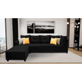 thumbnail image 2 of Sala Esquinera El Bazar Store Freya Negro 275x160 cm Tela Lino Nacional Modular, 2 of 5