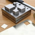 thumbnail image 6 of The Beadsmith - Steel Jumbo Square Disc Cutter Set with 4 Punches and Die. Tool for Cutting Accurate Squares from: 25/64-1-1/16" Inches Using a Soft Metal Sheet up to 20 Gauge and Thinner, 6 of 7